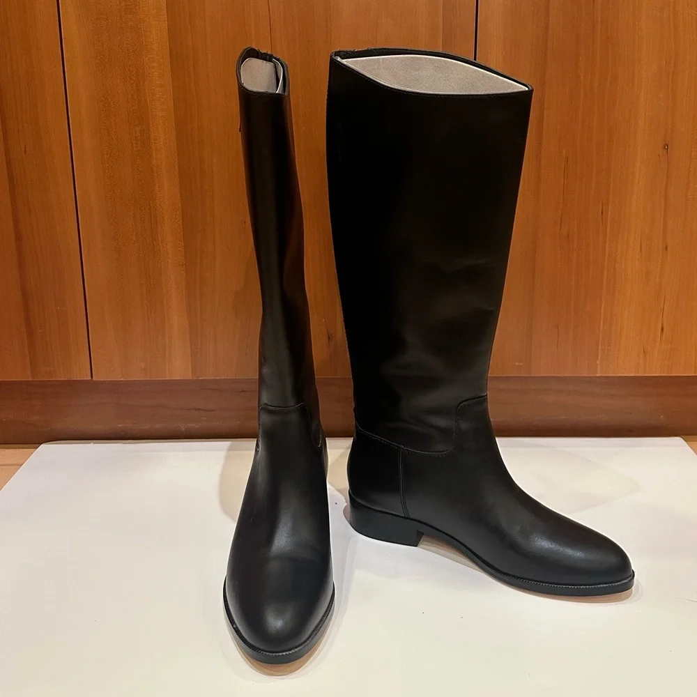 NWOT Cole Haan Black Knee-High Boots - Classic Minimalist - Picture 9 of 10